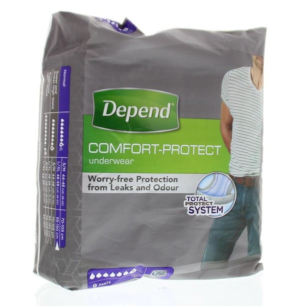 Depend Pants men normal maat L/XL (9 Stuks)