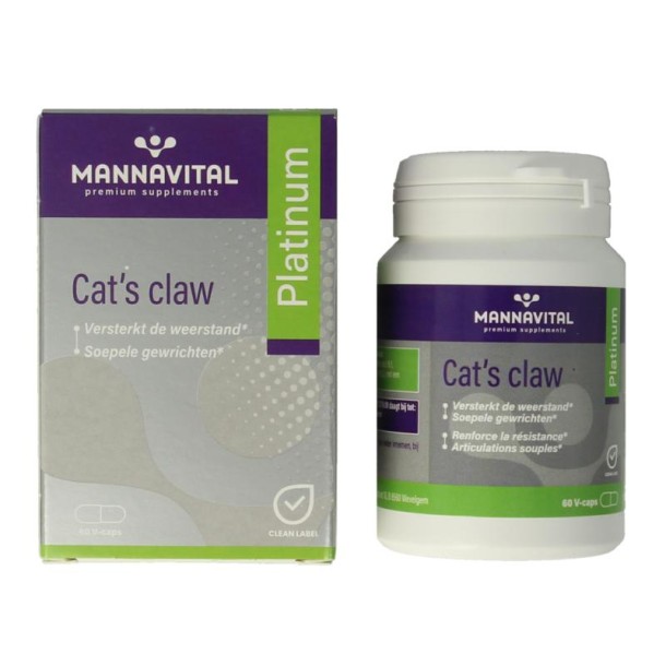 Mannavital Cat's claw platinum (60 Capsules)