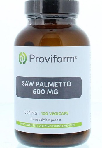 Proviform Saw palmetto 600 mg (100 Vegetarische capsules)