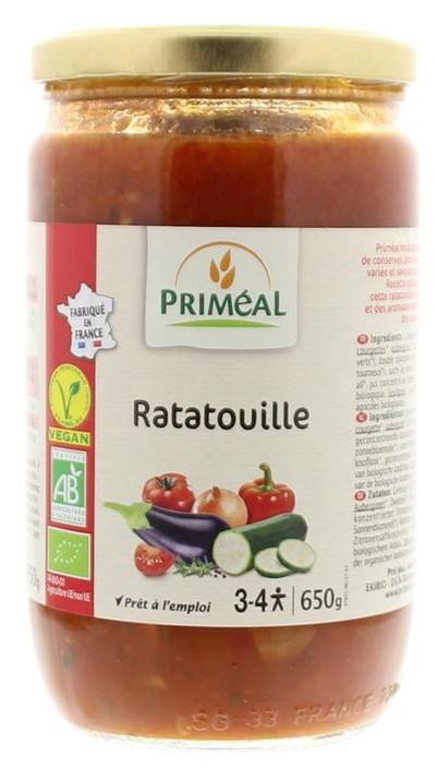 Primeal Groentemix ratatouille bio (650 Gram)