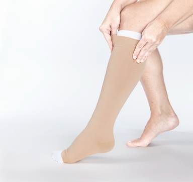 Actico Ulcersys maat Lang beige/wit maat L (1 Set)