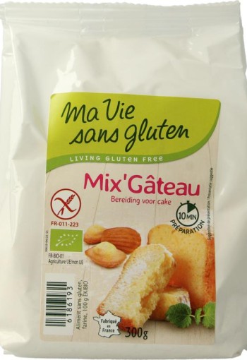 Ma Vie Sans Cakemix glutenvrij bio (300 Gram)