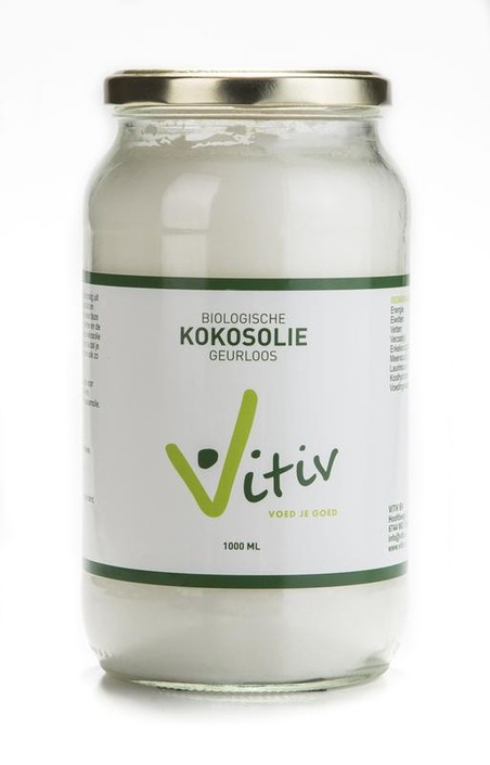 Vitiv Kokosolie geurloos bio (500 Milliliter)