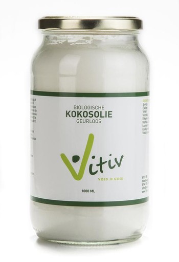 Vitiv Kokosolie geurloos bio (500 Milliliter)