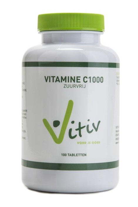 Vitiv Vitamine C1000 zuurvrij (100 Tabletten)