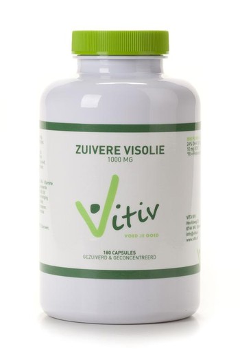 Vitiv Zuivere visolie 1000mg (180 Capsules)