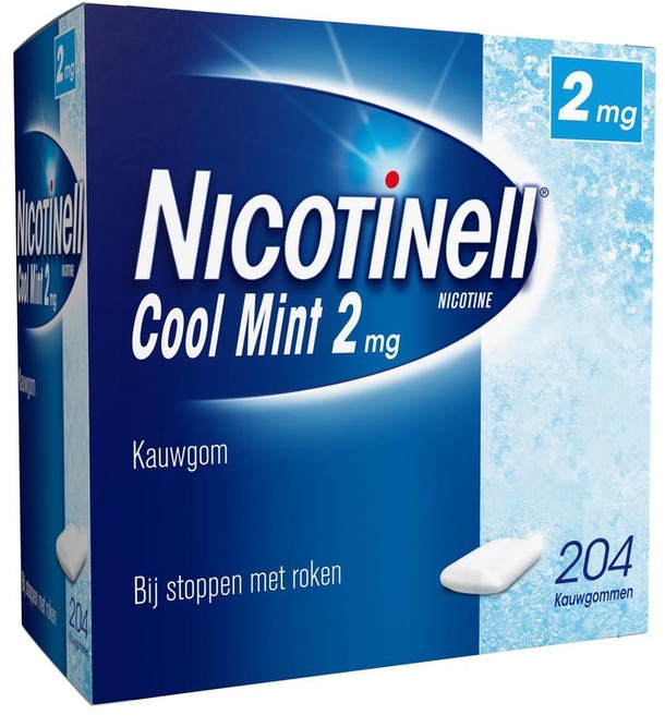 Nicotinell Kauwgom cool mint 2 mg (204 Stuks)