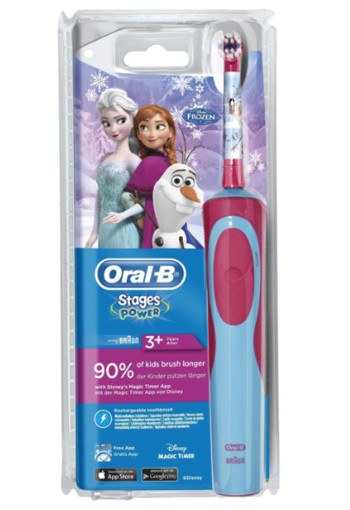 Oral-B Kids elek­tri­sche tan­den­bor­stel Fro­zen Oral B Stages Power Kids met Frozen-figuren 