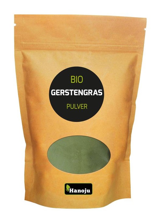 Hanoju Gemalen gerstegras paper bag bio (500 Gram)