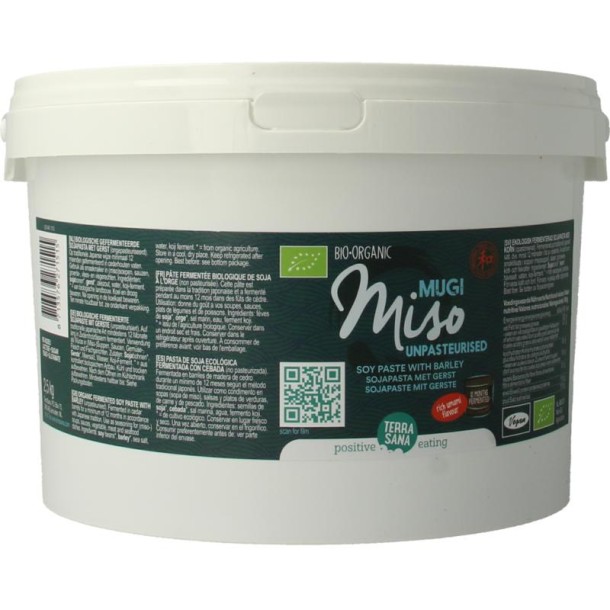 Terrasana Mugi miso gerst ongepateuriseerd bio (2500 Gram)