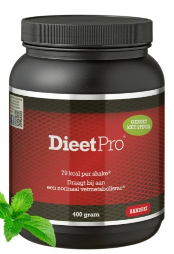 Dieet Pro Stevia aardbei (400 Gram)