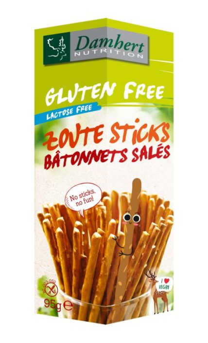 Damhert Zoute sticks glutenvrij (95 Gram)