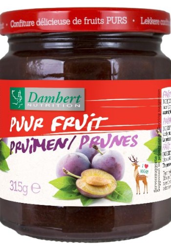 Damhert Puur fruit confituur pruimen (315 Gram)