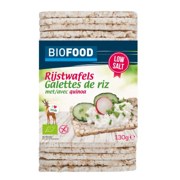 Damhert Rijstwafels met quinoa bio (130 Gram)