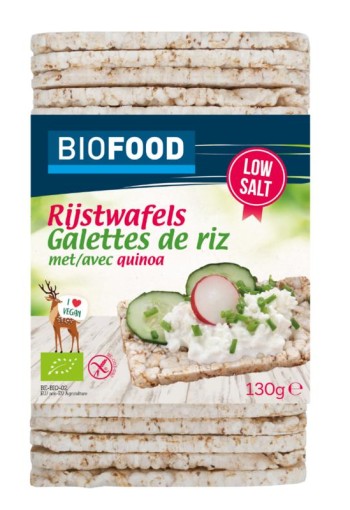 Damhert Rijstwafels met quinoa bio (130 Gram)