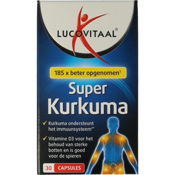 Lucovitaal Super curcumine x-tra krachtig (30 Capsules)