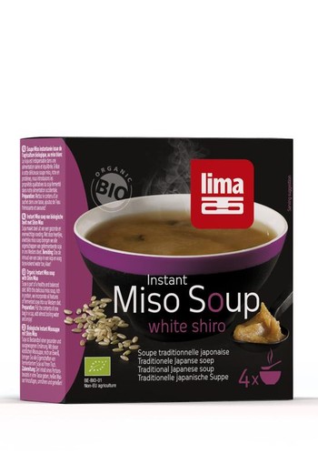 Lima Instant miso soup white shiro 4 x 16.5 gram bio (66 Gram)