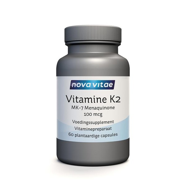 Nova Vitae Vitamine K2 100mcg menaquinon (60 Vegetarische capsules)