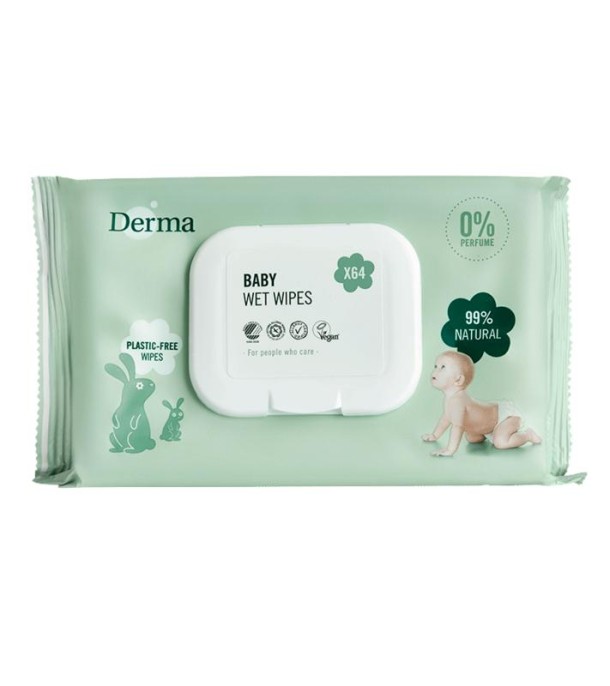 Derma Eco Babydoekjes (64 Stuks)