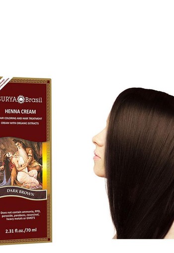 Surya Brasil Henna haarverf creme donker bruin (70 Milliliter)