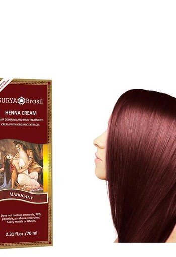 Surya Brasil Henna haarverf creme mahogany (70 Milliliter)