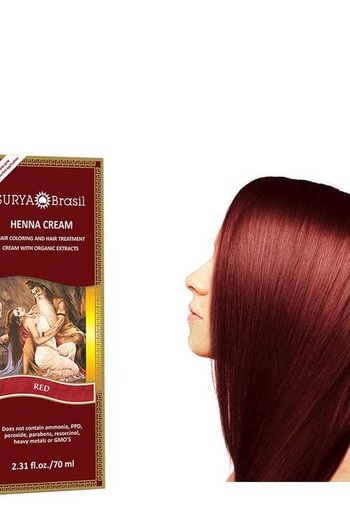 Surya Brasil Henna haarverf creme rood (70 Milliliter)