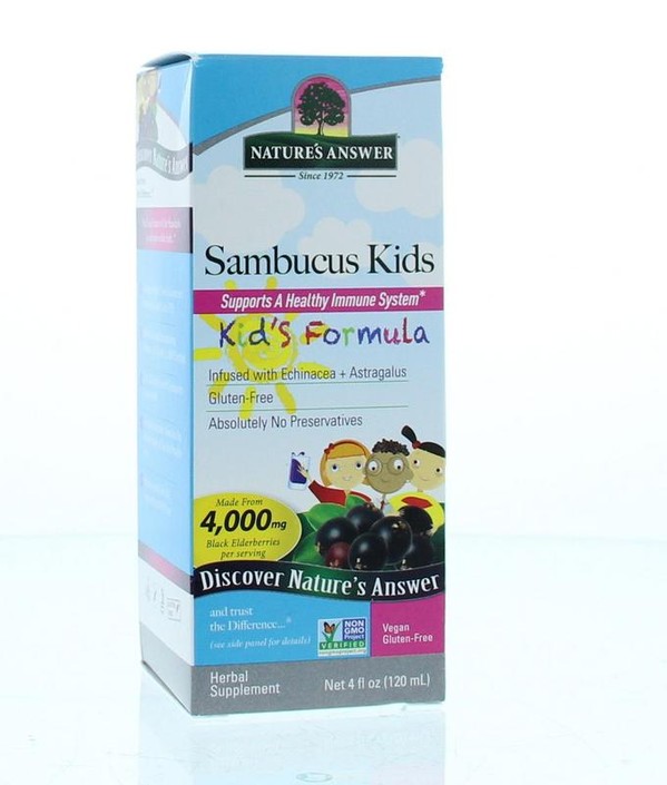 Natures Answer Sambucus kids vlierbessen extract (120 Milliliter)