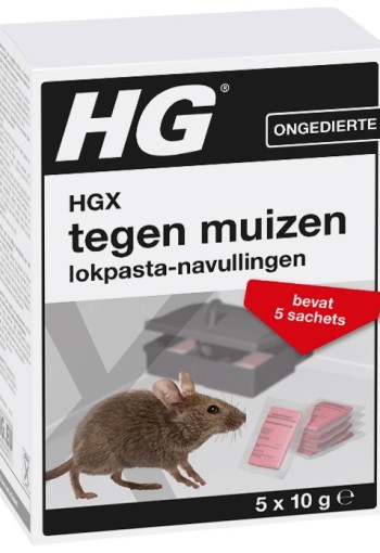 HG X lokpasta tegen muizen navul (5 Sachets)