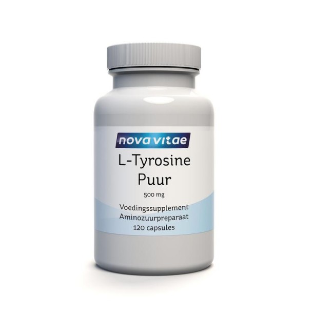 Nova Vitae L-Tyrosine puur 500mg (120 Vegetarische capsules)