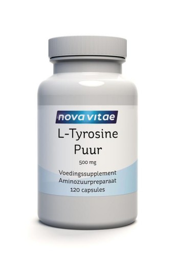 Nova Vitae L-tyrosine puur 500mg (120 Vegetarische capsules)