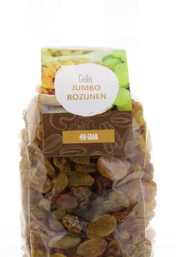 Mijnnatuurwinkel Gele jumbo rozijnen (450 Gram)