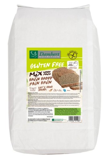 Damhert Broodmix bruin glutenvrij (5 Kilogram)