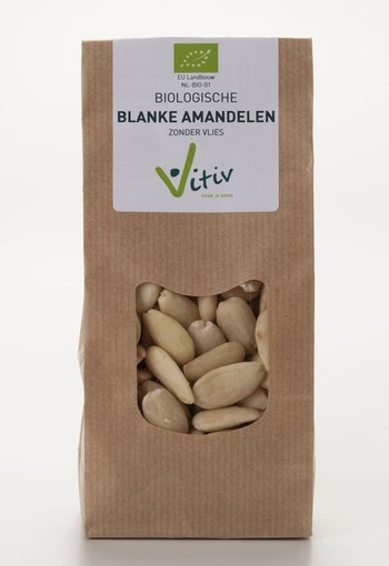 Vitiv Amandelen zonder vlies bio (250 Gram)