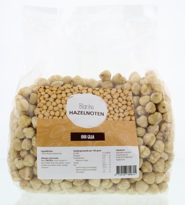 Mijnnatuurwinkel Blanke hazelnoten (1 Kilogram)