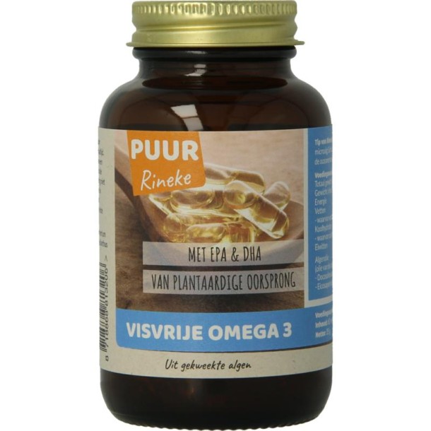 Puur Rineke Visvrije omega 3 bio (60 Capsules)