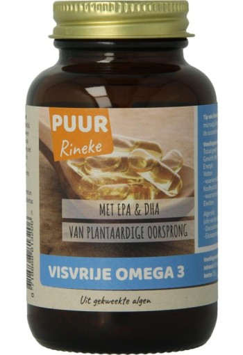 Puur Rineke Visvrije omega 3 bio (60 Capsules)