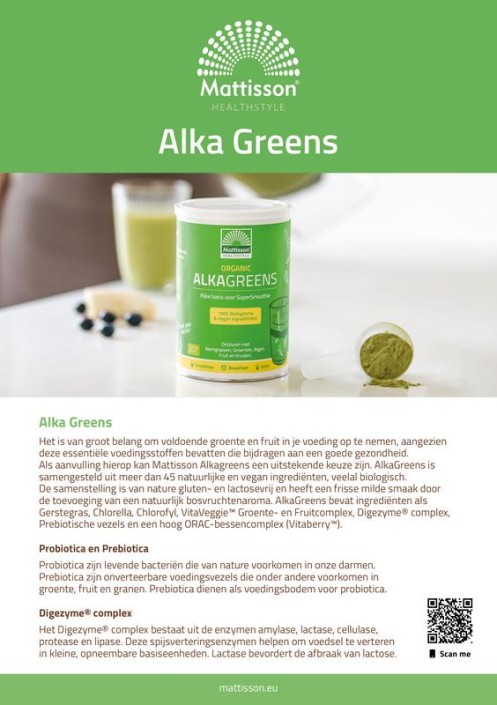 Mattisson Alkagreens A5 flyer (1 Stuks)