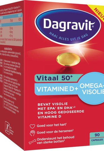 Dagravit Vitaal 50+ omega/vitamine D (90 Capsules)