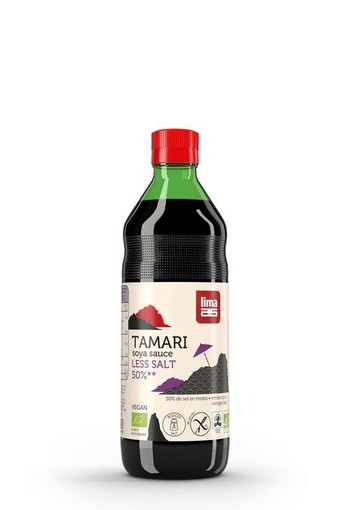 Lima Tamari 50% minder zout bio (500 Milliliter)