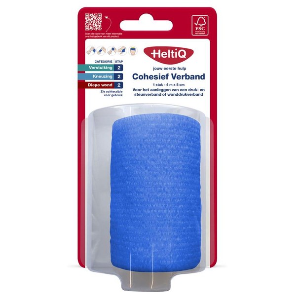 Heltiq Cohesief verband 4m x 8cm (1 Stuks)