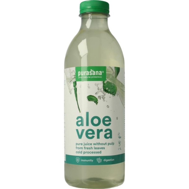 Purasana Aloe vera sap vegan bio (1 Liter)