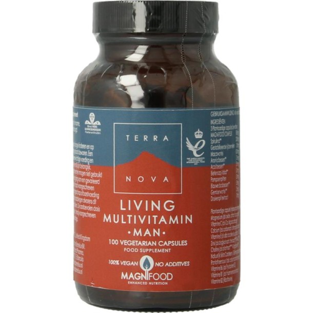 Terranova Living multivitamin man (100 Vegetarische capsules)