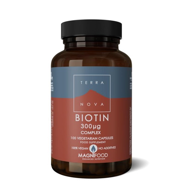 Terranova Biotin 300 mcg complex (100 Vegetarische capsules)