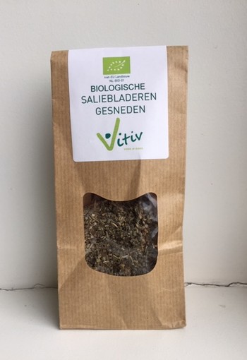 Vitiv Salieblad gesneden bio (25 Gram)