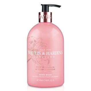 Baylis & Harding Hand wash pink magnolia & pear blossom (500 Milliliter)