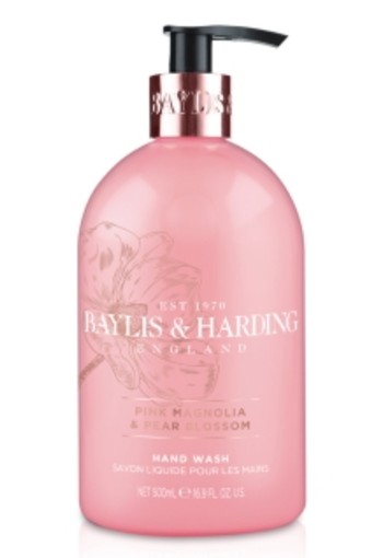 Baylis & Harding Hand wash pink magnolia & pear blossom (500 Milliliter)