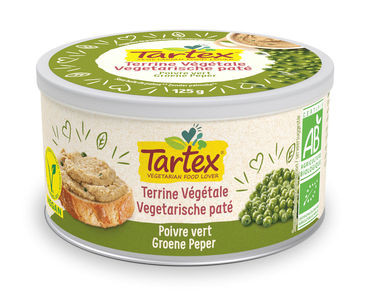 Tartex Pate groene peper bio (125 Gram)
