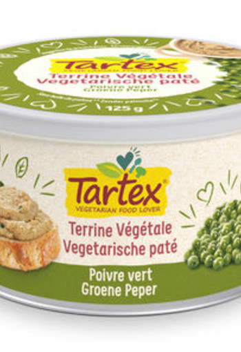 Tartex Pate groene peper bio (125 Gram)