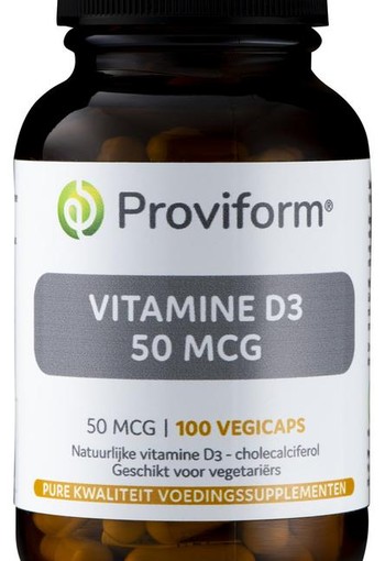 Proviform Vitamine D3 50mcg (100 Vegetarische capsules)