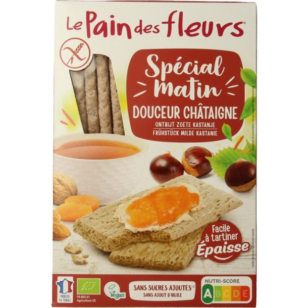 Pain Des Fleurs Special matin kastanje crackers bio (230 Gram)